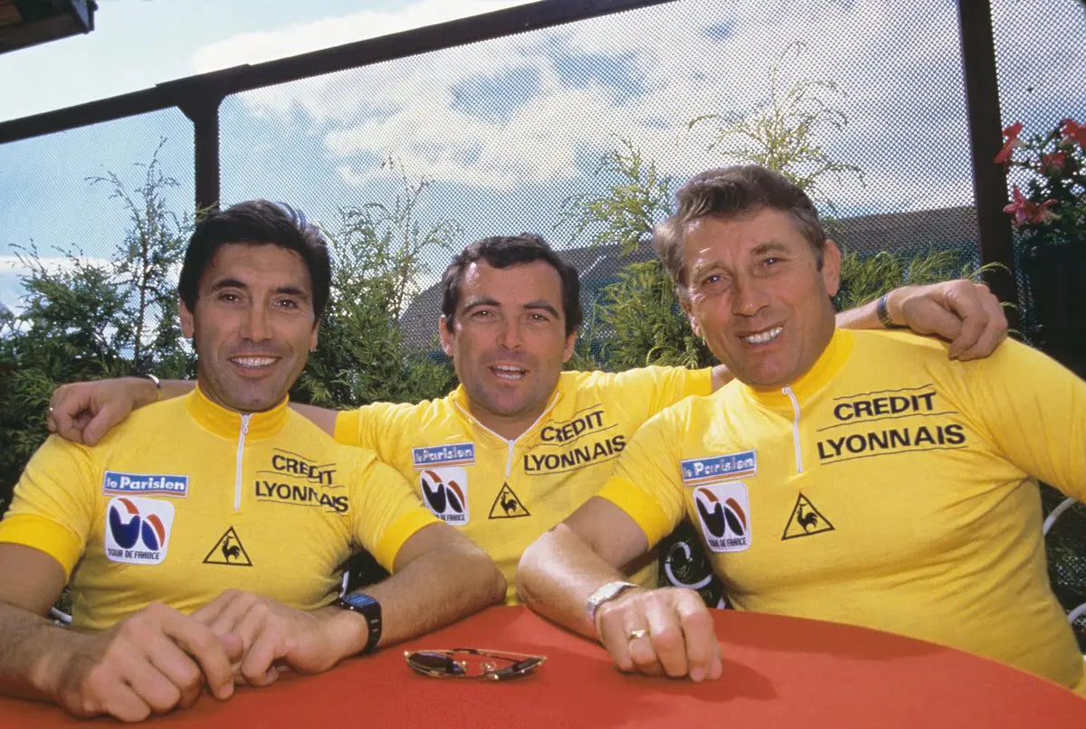 Eddy Merckx, Bernard Hinault, Jacques Anquetil