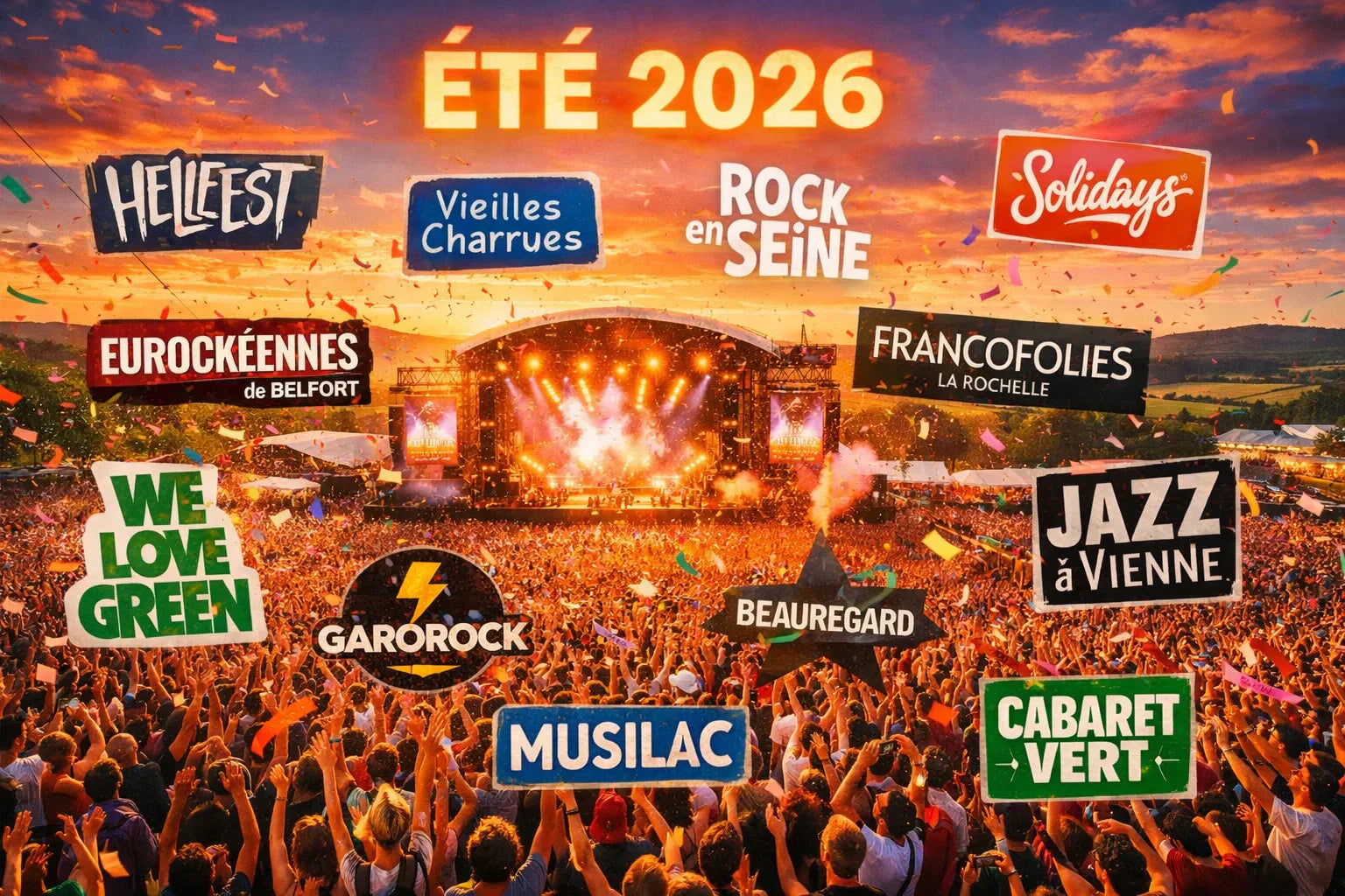 Festivals d'été 2026 en France : calendrier, line-ups, prix et conseils pratiques