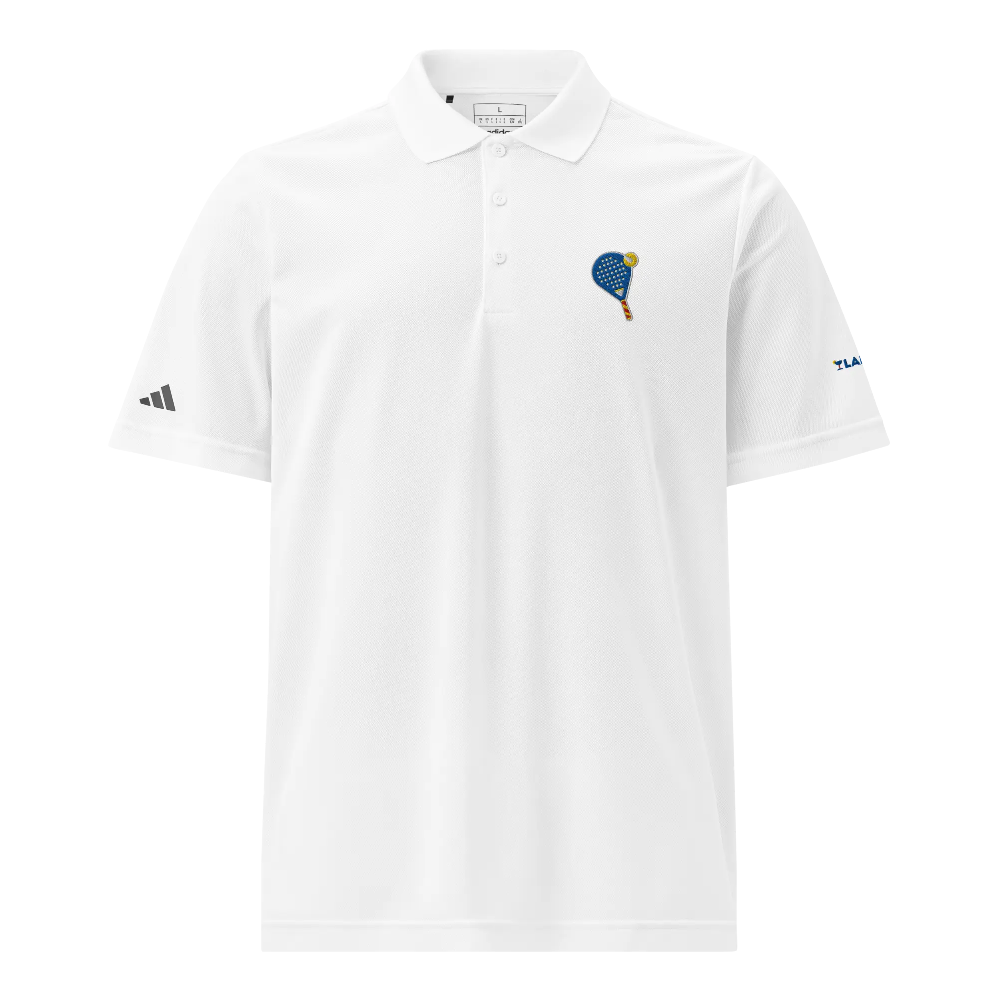 LAPERO Polo Sport Adidas Padel Blanc