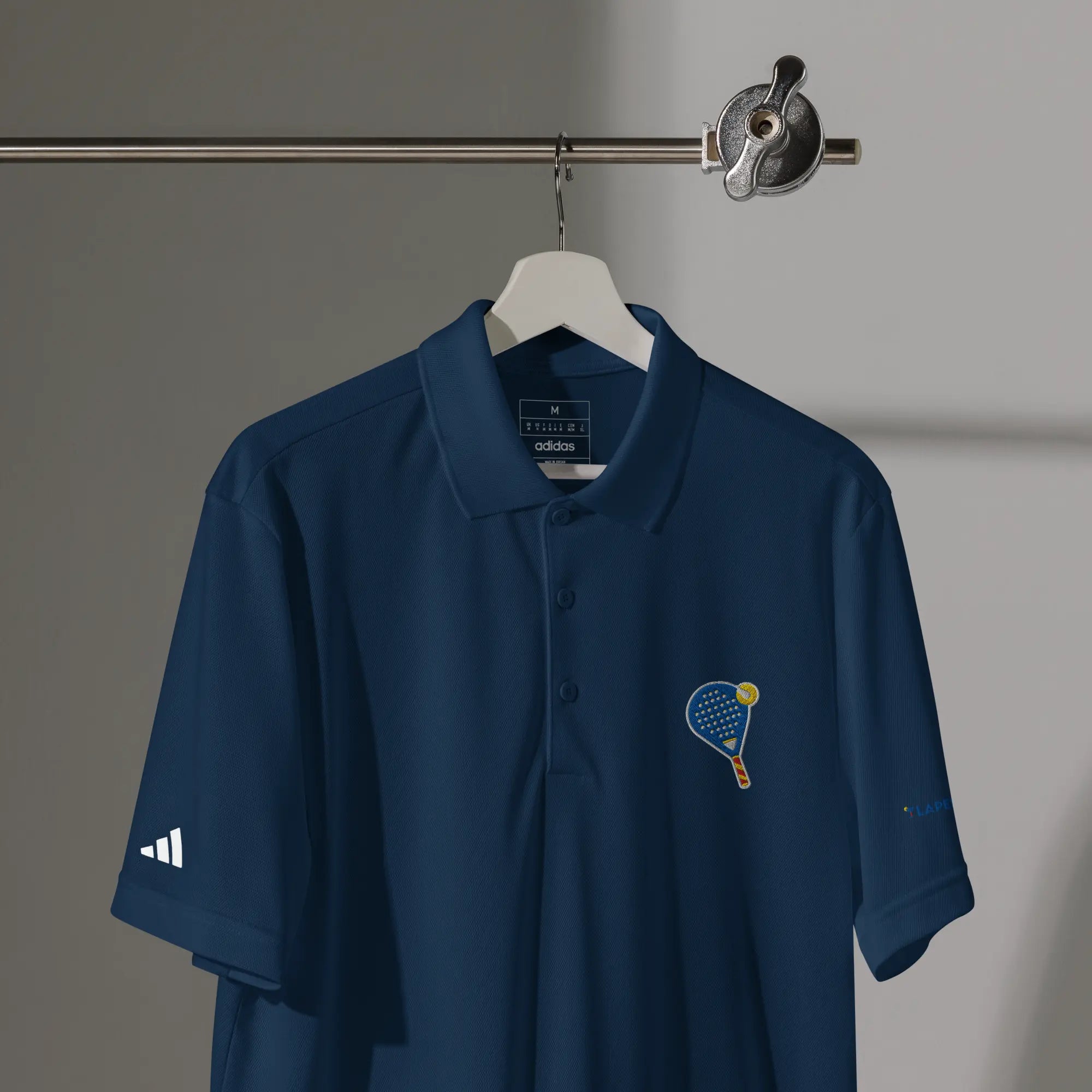 LAPERO Polo Sport Adidas Padel Bleu Marine