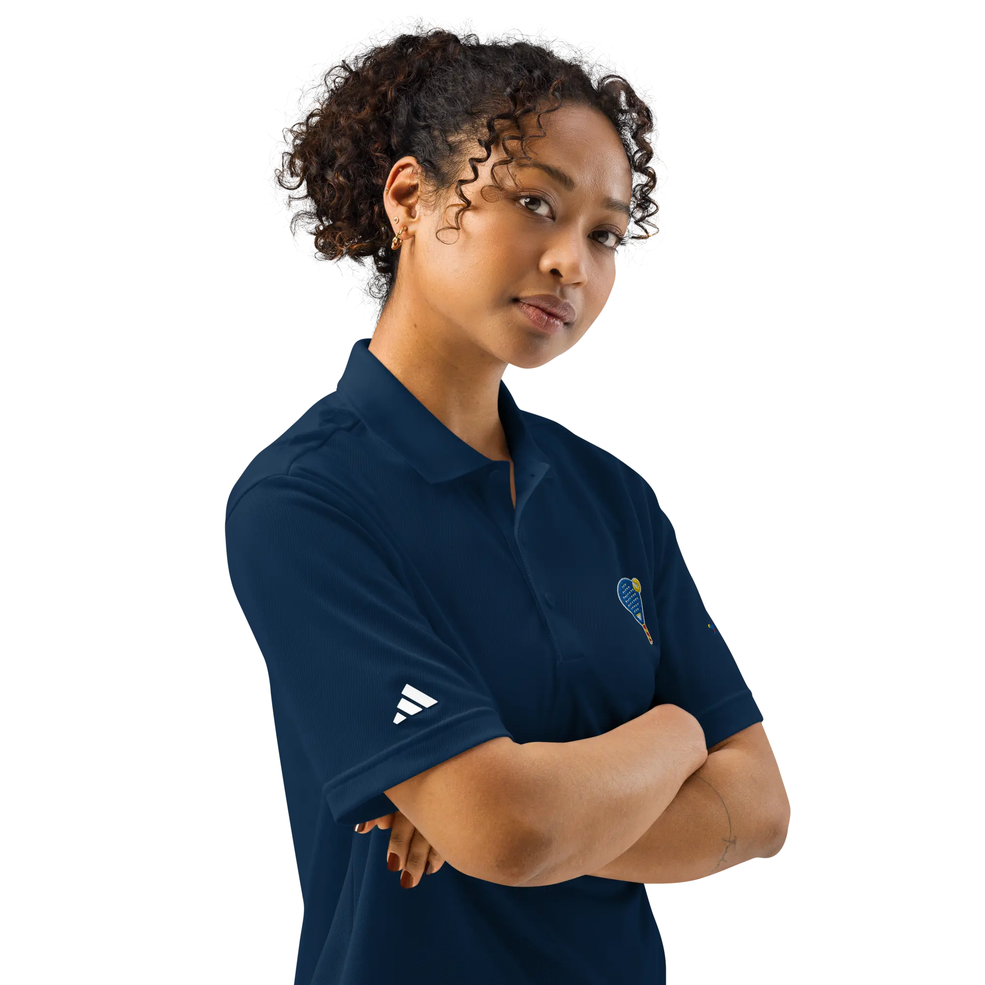 LAPERO Polo Sport Adidas Padel Bleu Marine
