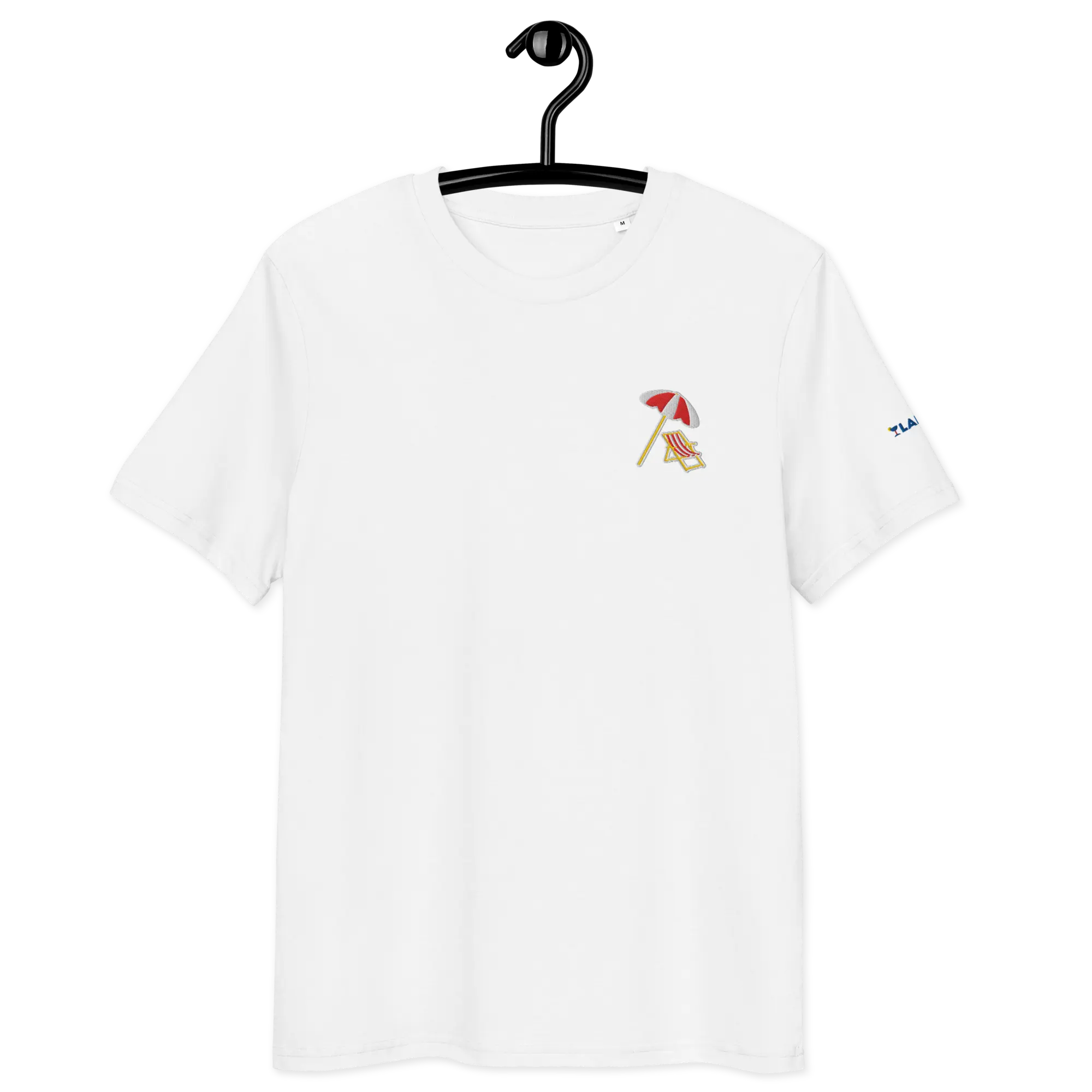 LAPERO T-Shirt Coton Biologique Plage Blanc