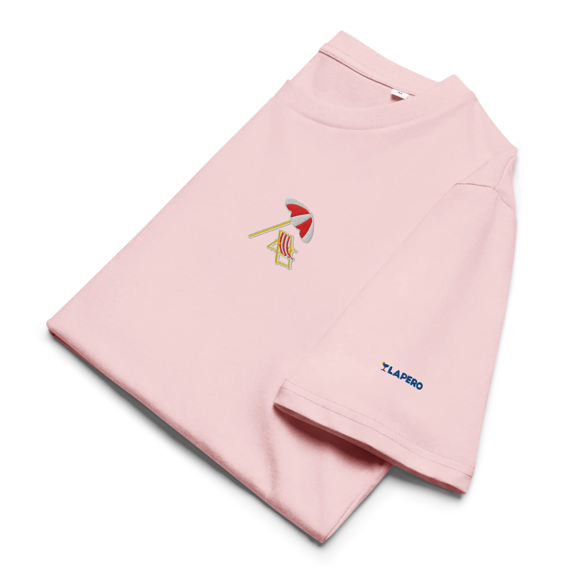LAPERO T-Shirt Coton Biologique Plage Rose