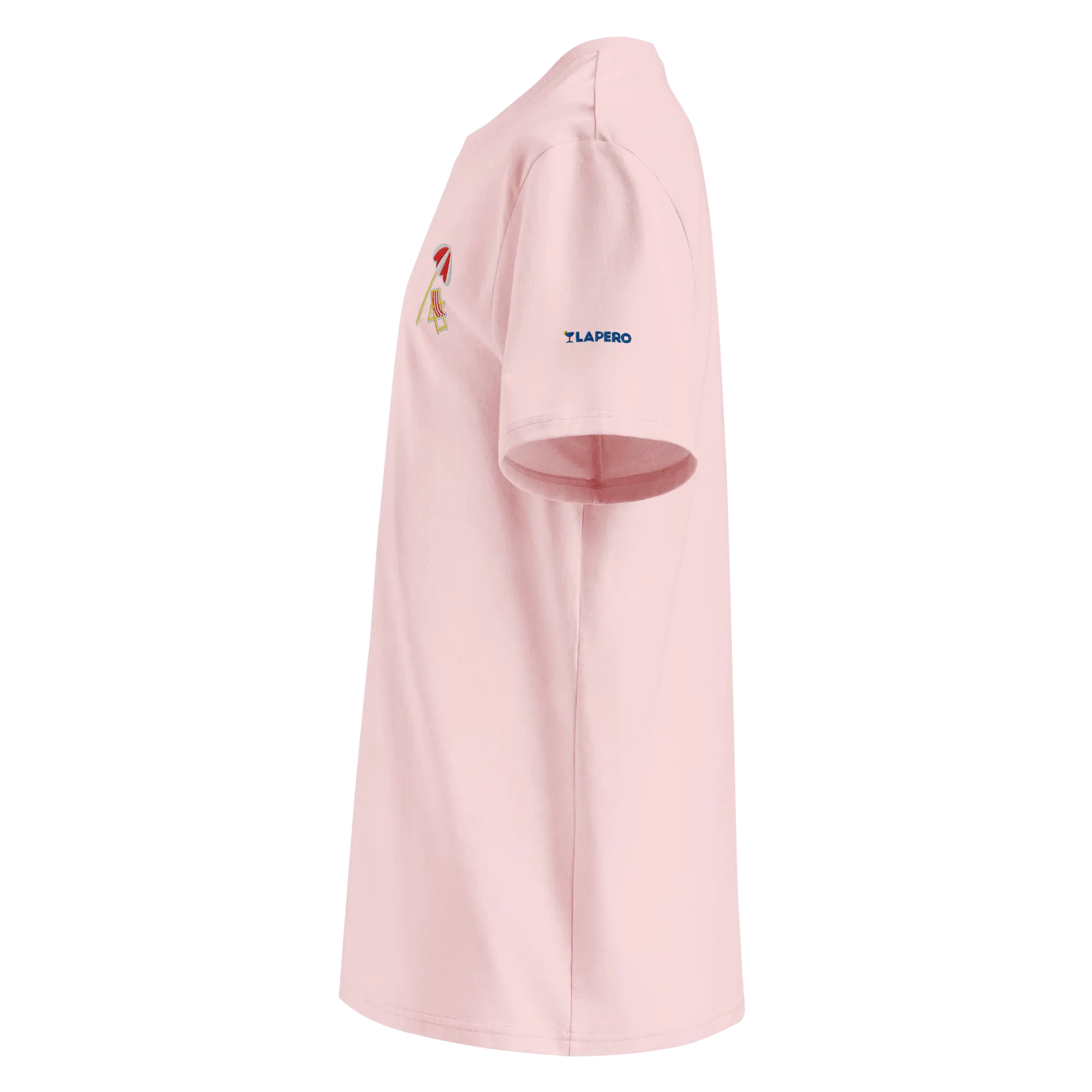 LAPERO T-Shirt Coton Biologique Plage Rose