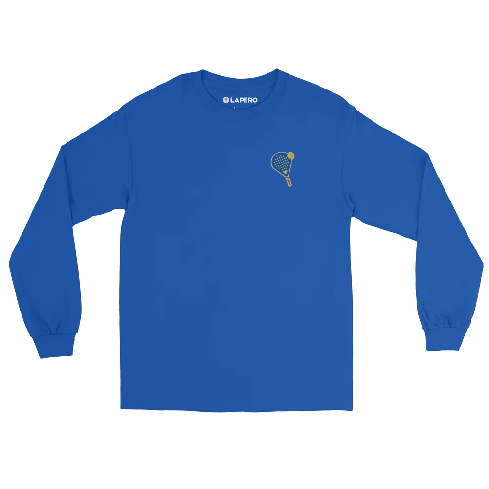 LAPERO T-Shirt Manches Longues Padel Brodé Bleu Electrique
