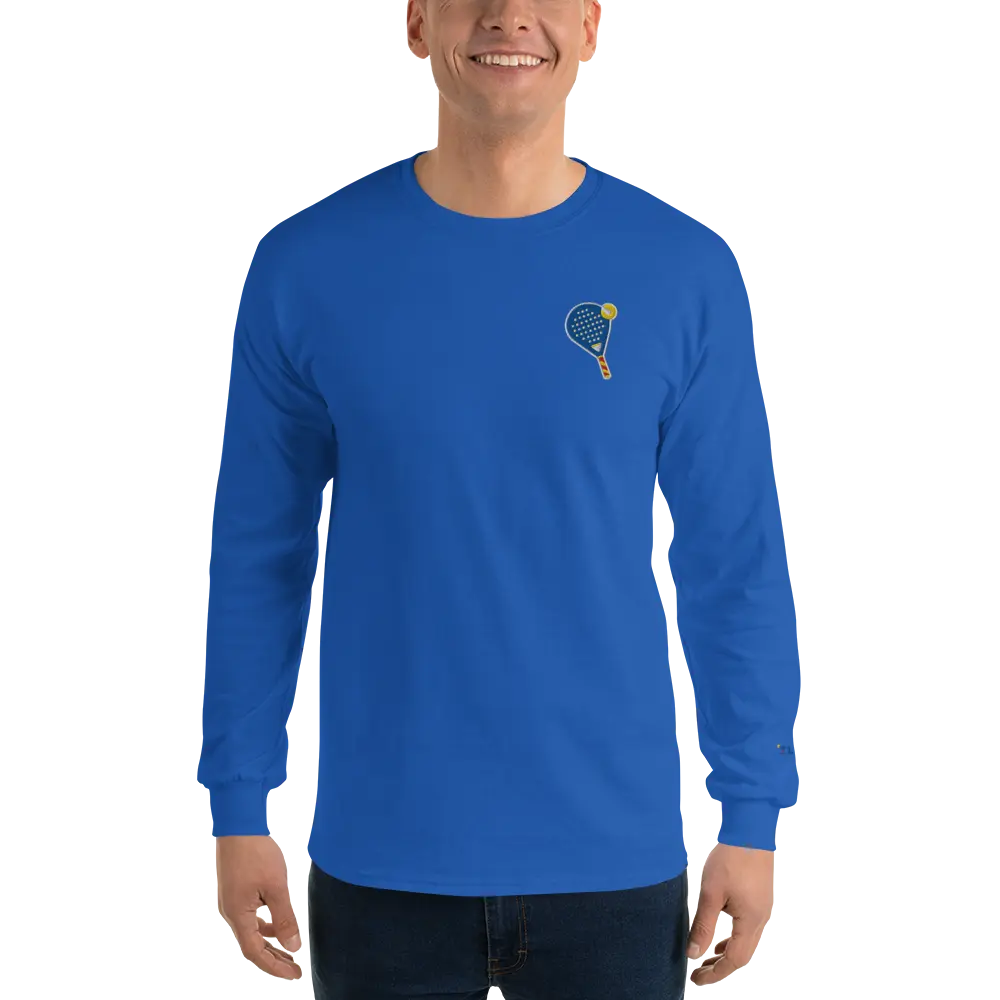 LAPERO T-Shirt Manches Longues Padel Brodé Bleu Electrique