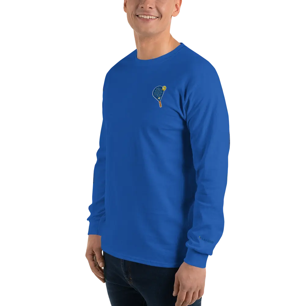 LAPERO T-Shirt Manches Longues Padel Brodé Bleu Electrique