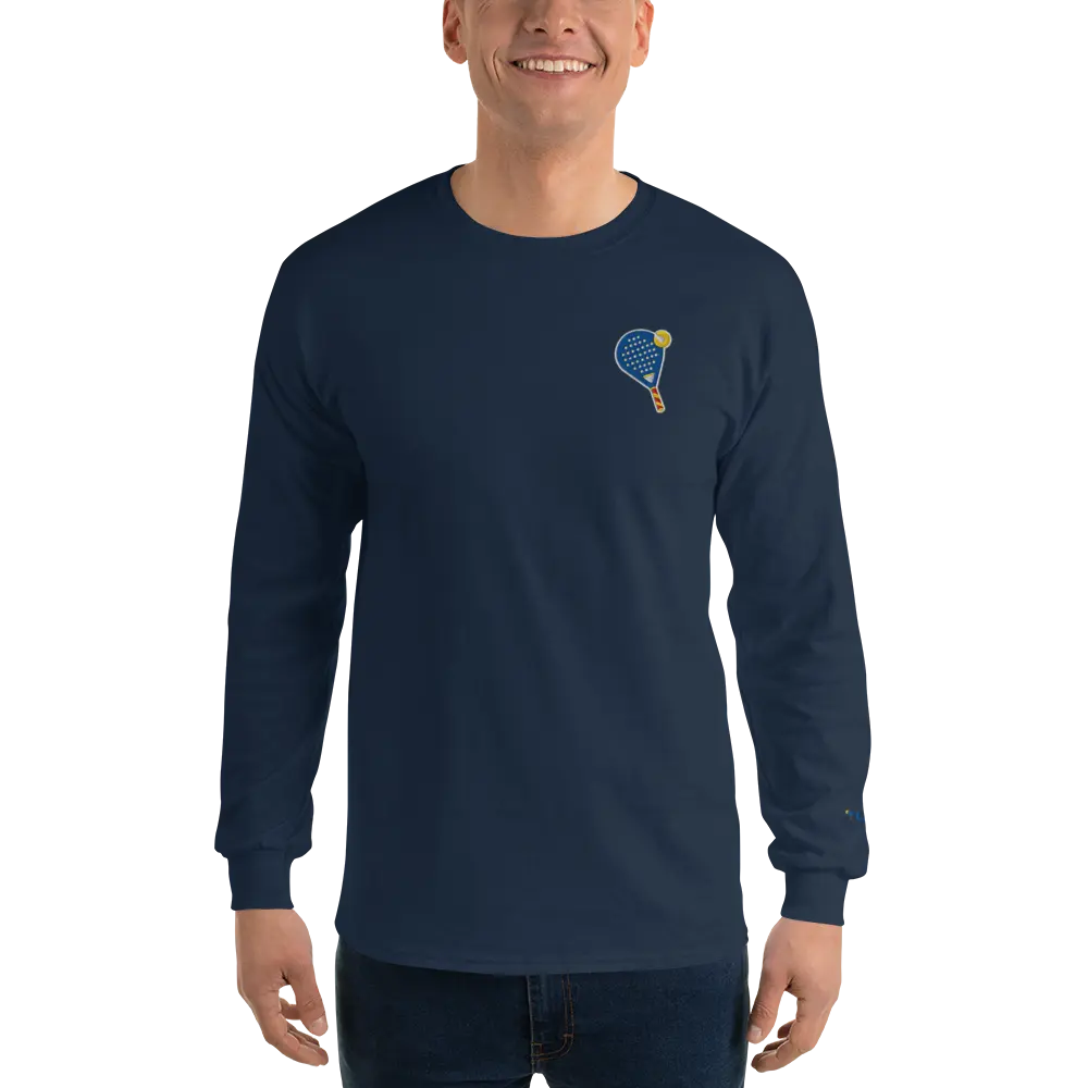 LAPERO T-Shirt Manches Longues Padel Brodé Bleu Marine