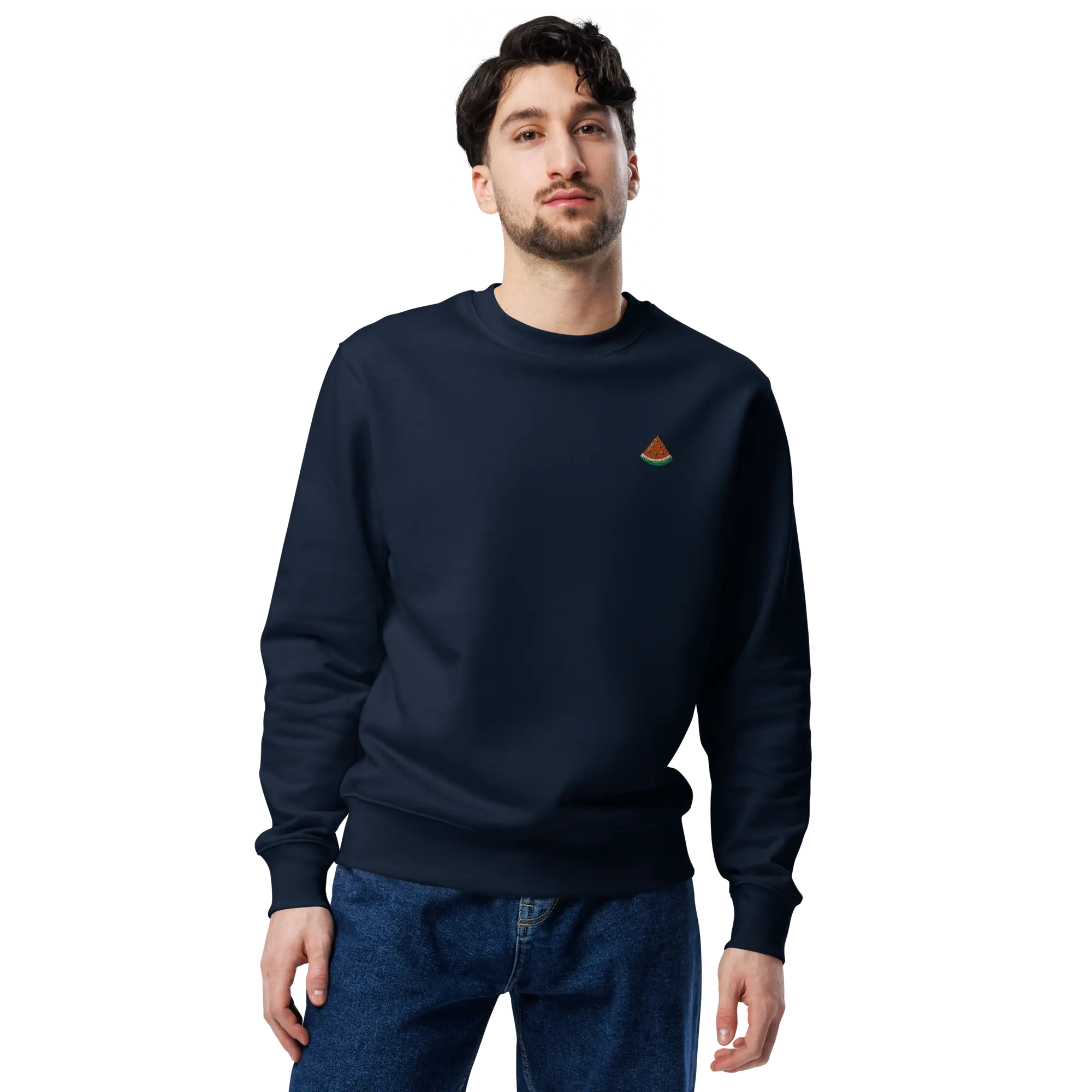 LAPERO Sweatshirt Ecologique Pasteque Bleu Marine