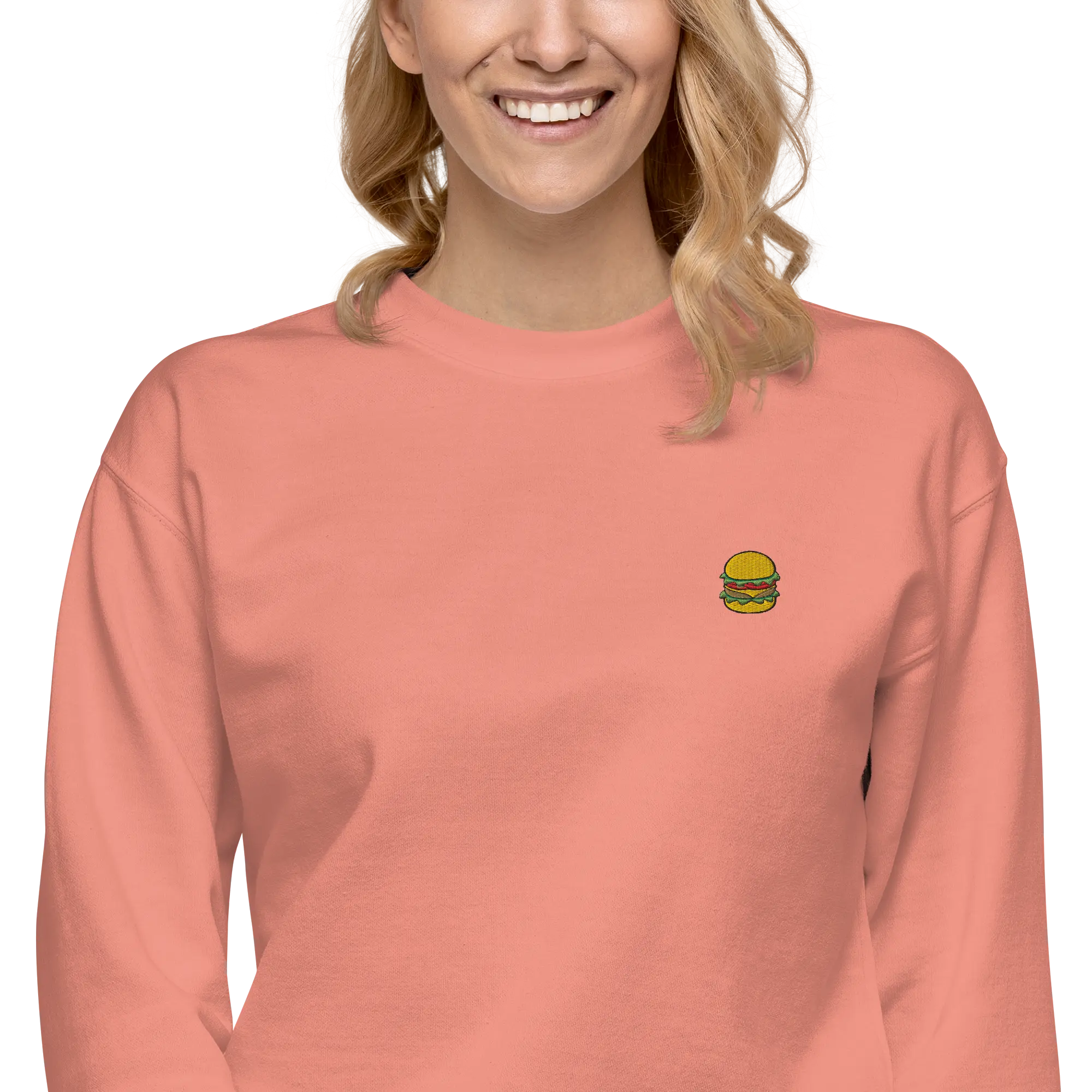LAPERO Sweatshirt Burger Corail
