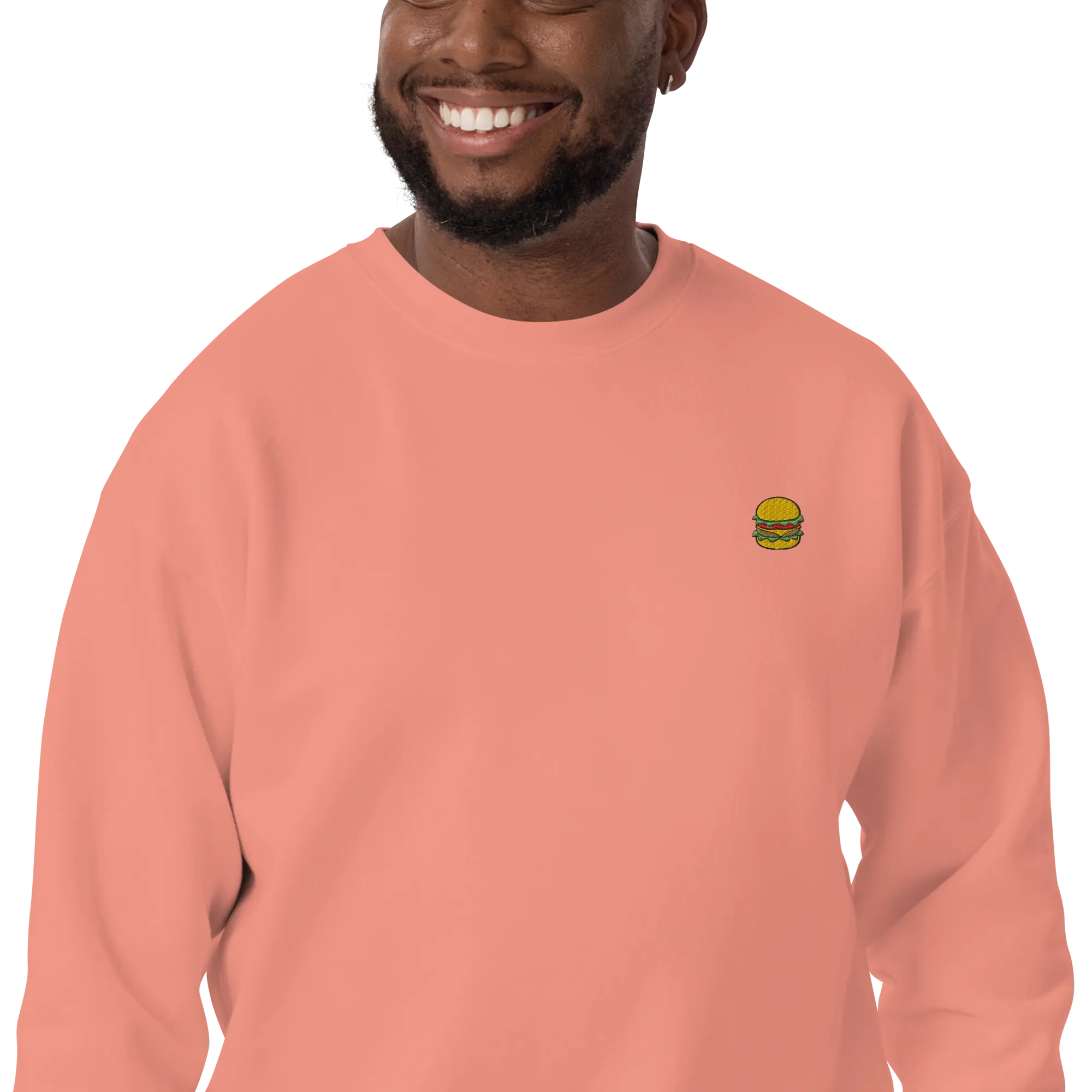 LAPERO Sweatshirt Burger Corail