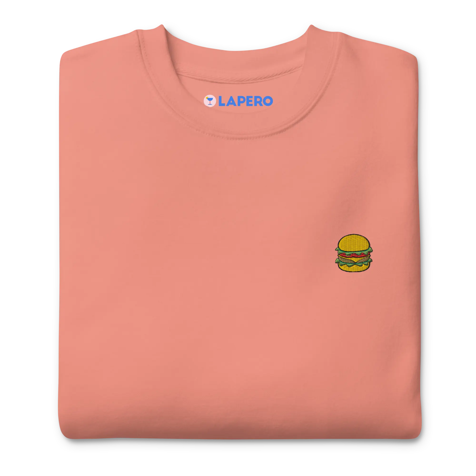 LAPERO Sweatshirt Burger Corail