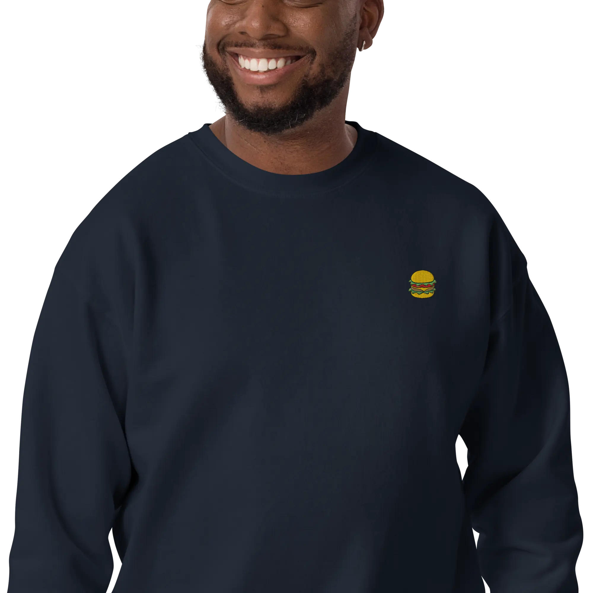 LAPERO Sweatshirt Burger Bleu Marine