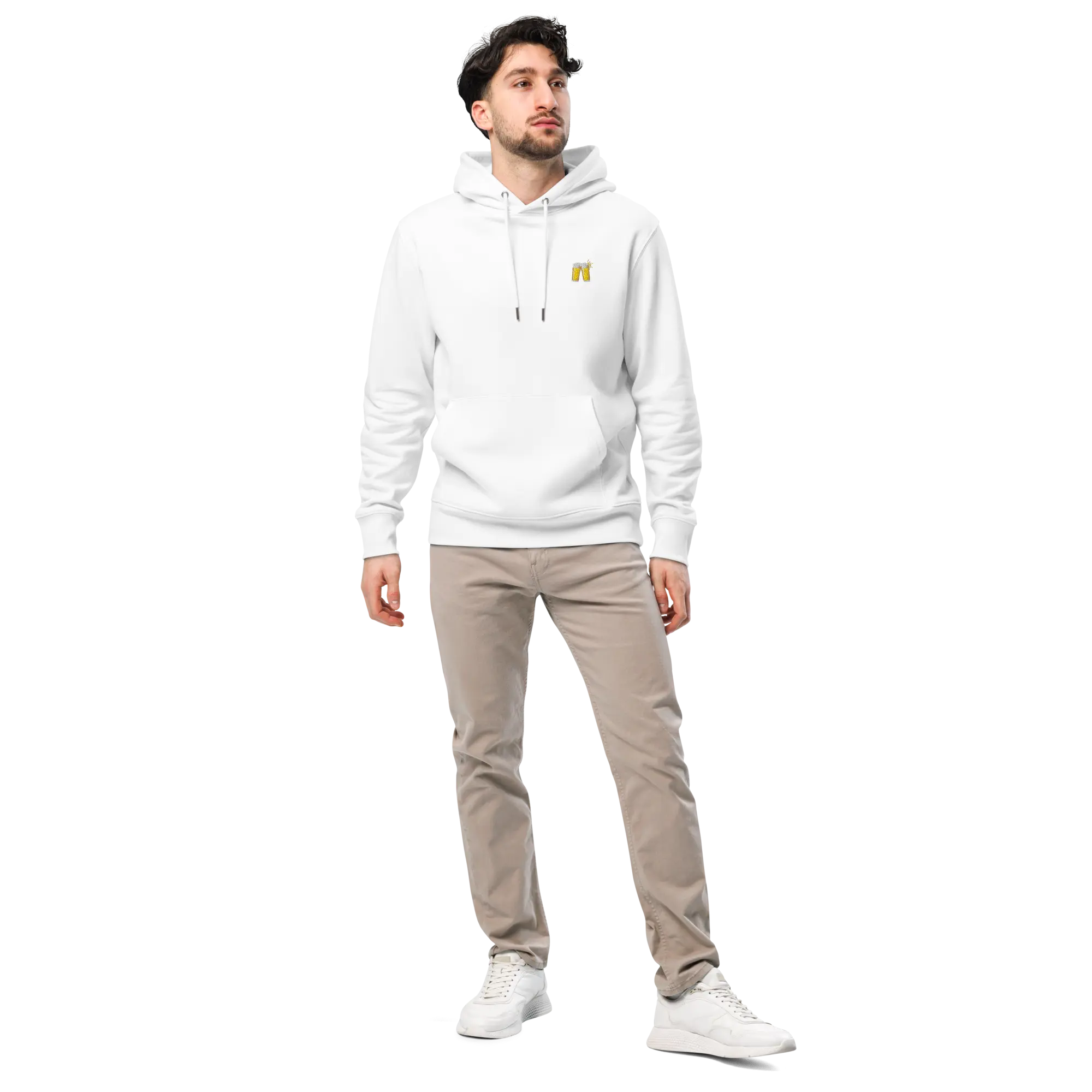 LAPERO Hoodie Ecologique Blanc - Bières