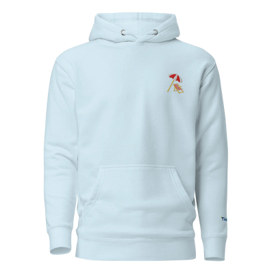 LAPERO Hoodie Premium Bleu Ciel Plage 