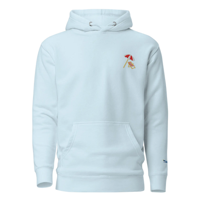 LAPERO Hoodie Premium Bleu Ciel Plage 