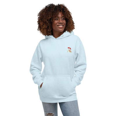 LAPERO Hoodie Premium Bleu Ciel Plage 