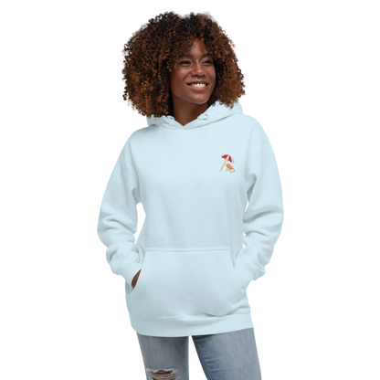 LAPERO Hoodie Premium Bleu Ciel Plage 