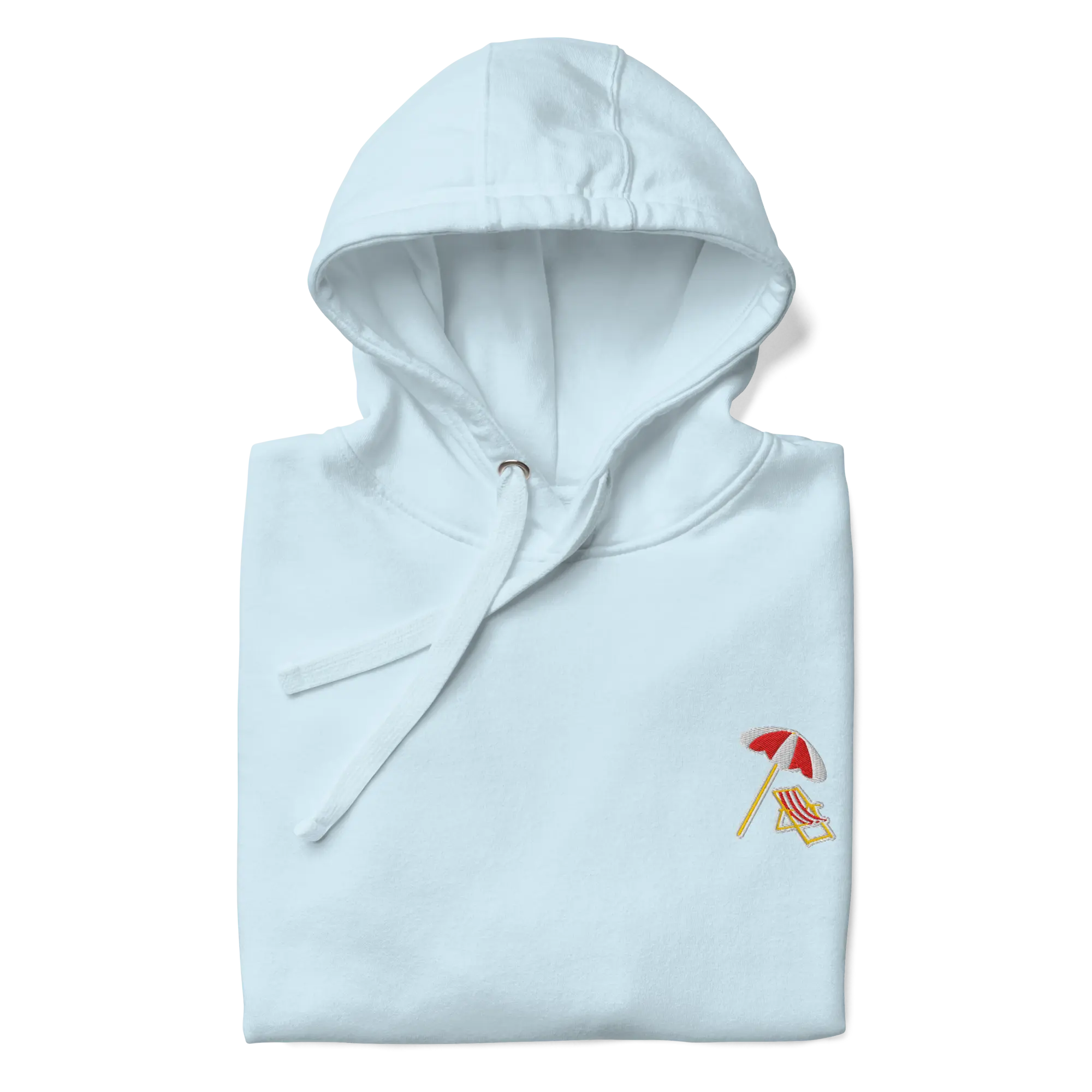 LAPERO Hoodie Premium Bleu Ciel Plage 