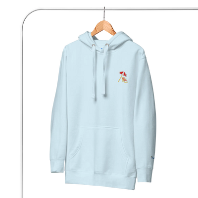 LAPERO Hoodie Premium Bleu Ciel Plage 