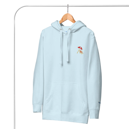 LAPERO Hoodie Premium Bleu Ciel Plage 