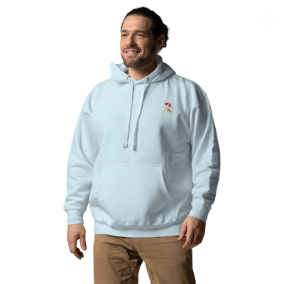 LAPERO Hoodie Premium Bleu Ciel Plage 