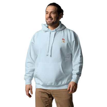 LAPERO Hoodie Premium Bleu Ciel Plage 