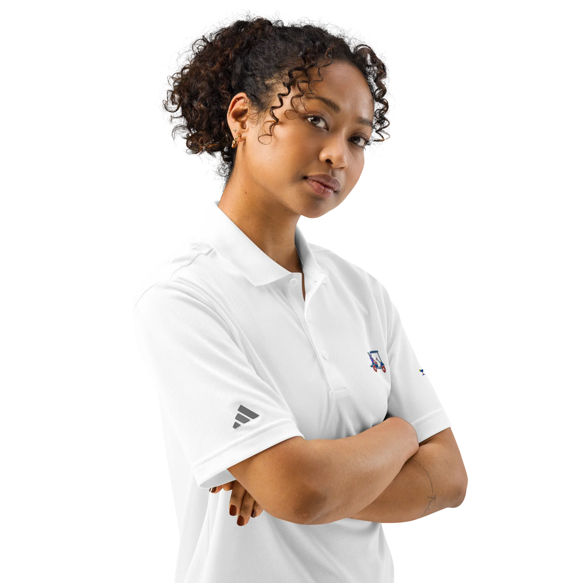 LAPERO Polo Sport Adidas Golf Blanc #fr:couleur_blanc,en:color_white