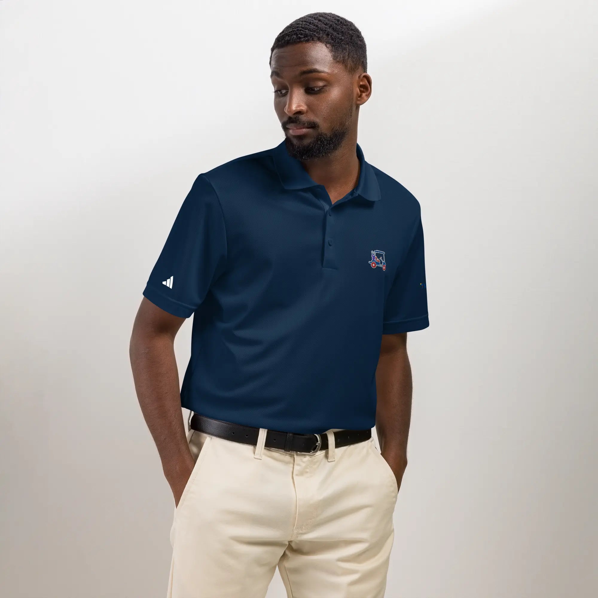 LAPERO Polo Sport Adidas Golf Bleu Marine 
