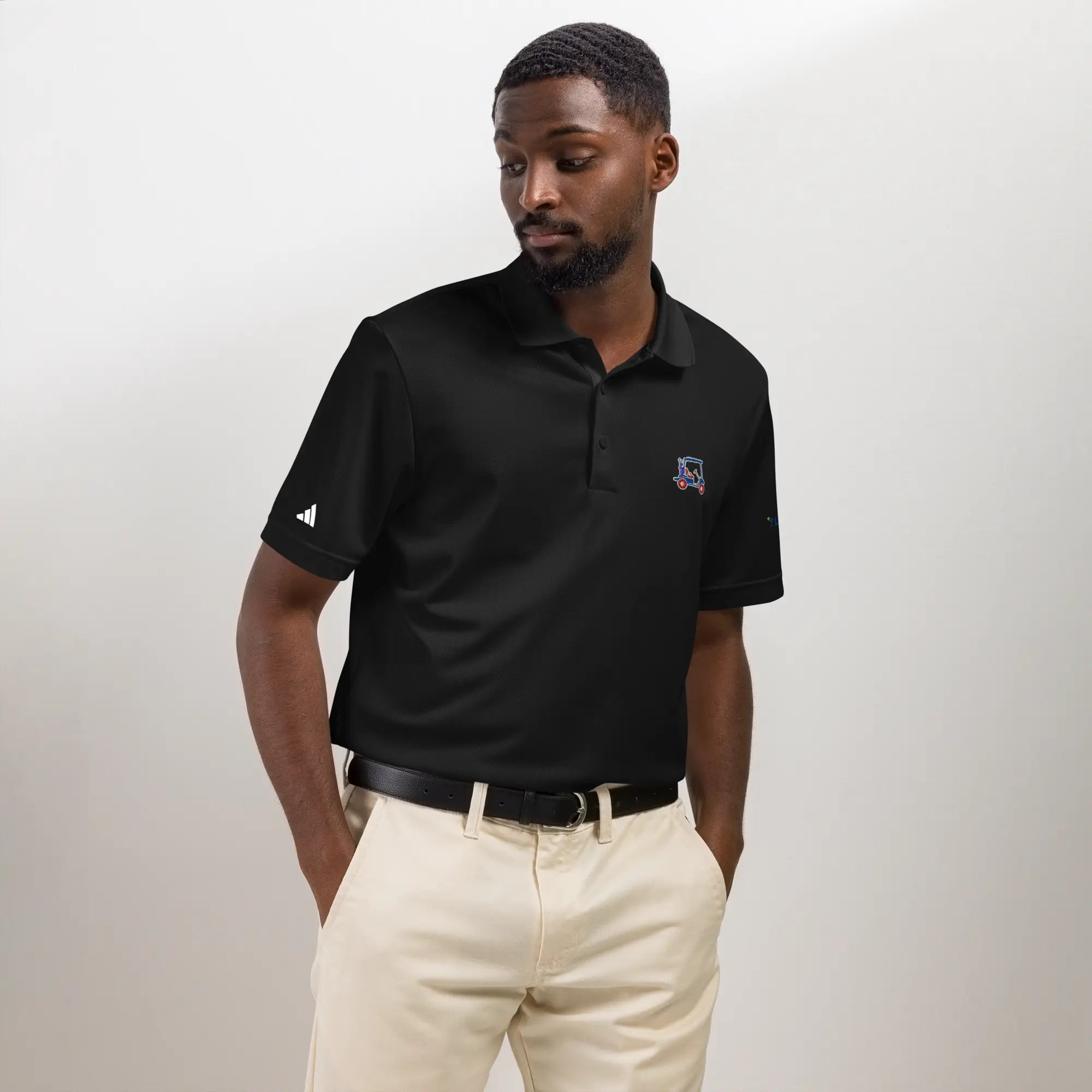 LAPERO Polo Sport Adidas Golf Noir 