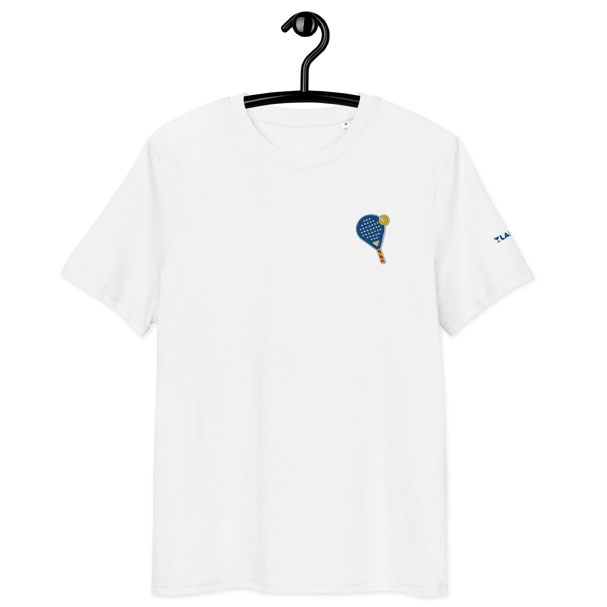 LAPERO T-Shirt Coton Biologique Padel Brodé Blanc 