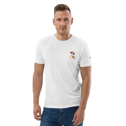 LAPERO T-Shirt Coton Biologique Plage Blanc 