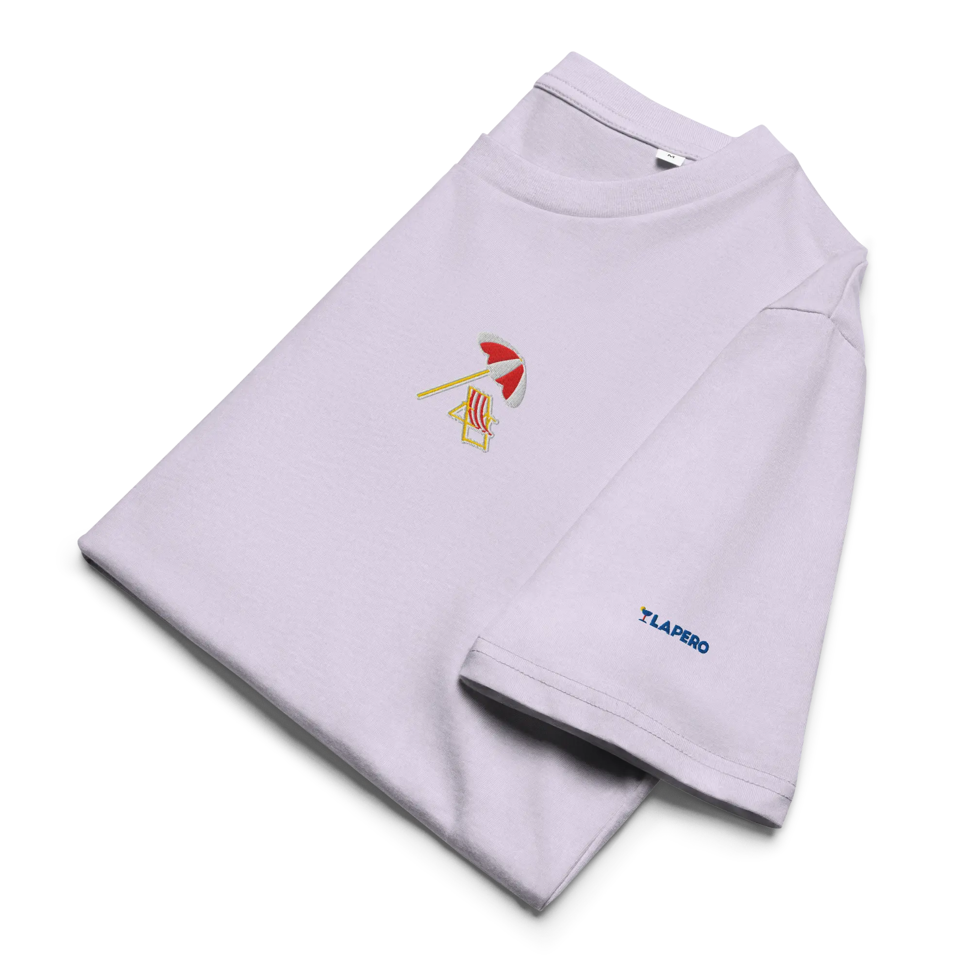 LAPERO T-Shirt Coton Biologique Plage Lavande #fr:couleur_lavande,en:color_lavender