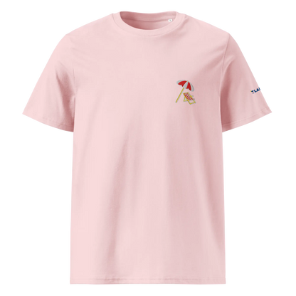 LAPERO T-Shirt Coton Biologique Plage Rose 