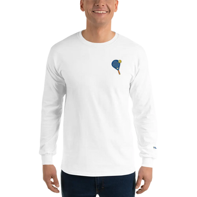 LAPERO T-Shirt Manches Longues Padel Brodé Blanc 