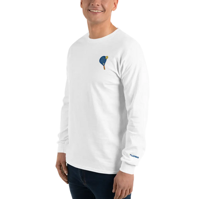 LAPERO T-Shirt Manches Longues Padel Brodé Blanc 