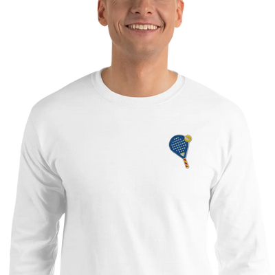 LAPERO T-Shirt Manches Longues Padel Brodé Blanc 