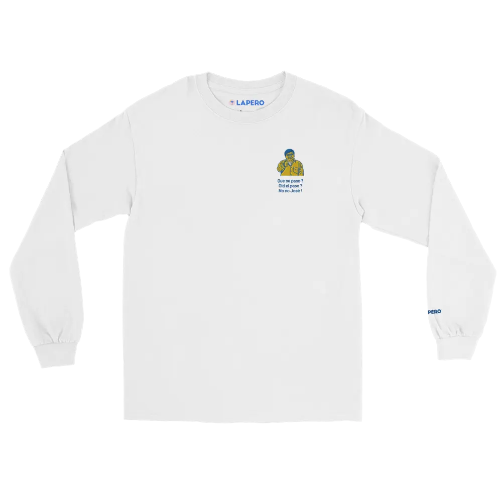 LAPERO T-Shirt Manches Longues No No José Blanc #fr:couleur_blanc,en:color_white