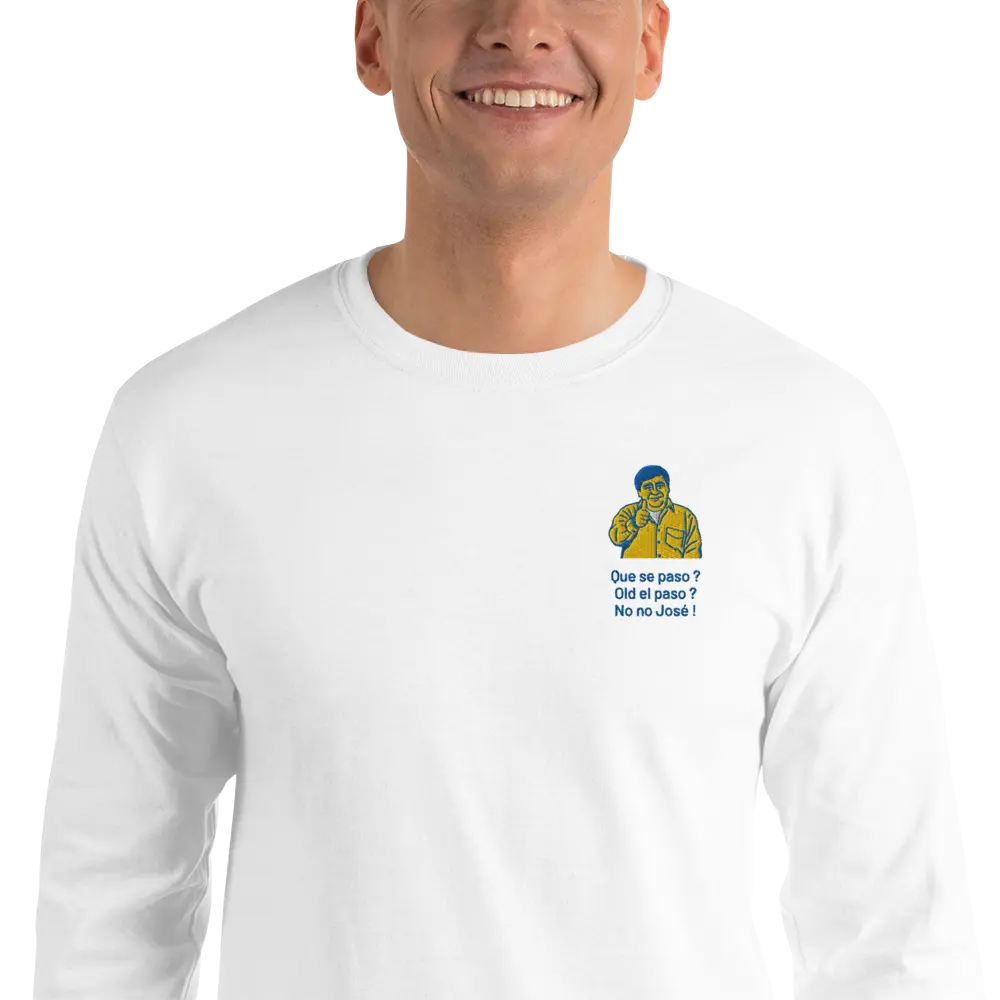 LAPERO T-Shirt Manches Longues No No José Blanc #fr:couleur_blanc,en:color_white