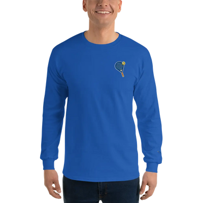 LAPERO T-Shirt Manches Longues Padel Brodé Bleu Electrique 