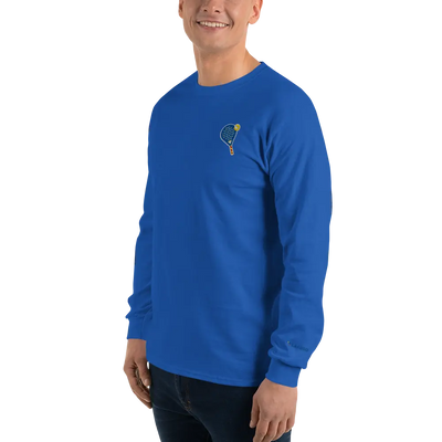 LAPERO T-Shirt Manches Longues Padel Brodé Bleu Electrique 
