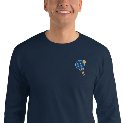 LAPERO T-Shirt Manches Longues Padel Brodé Bleu Marine 