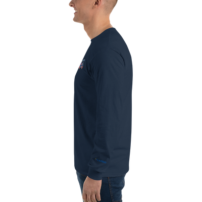 LAPERO T-Shirt Manches Longues Voiturette de Golf Brodé Bleu Marine 