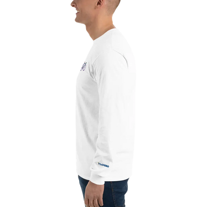 LAPERO T-Shirt Manches Longues Vélo Brodé Blanc 